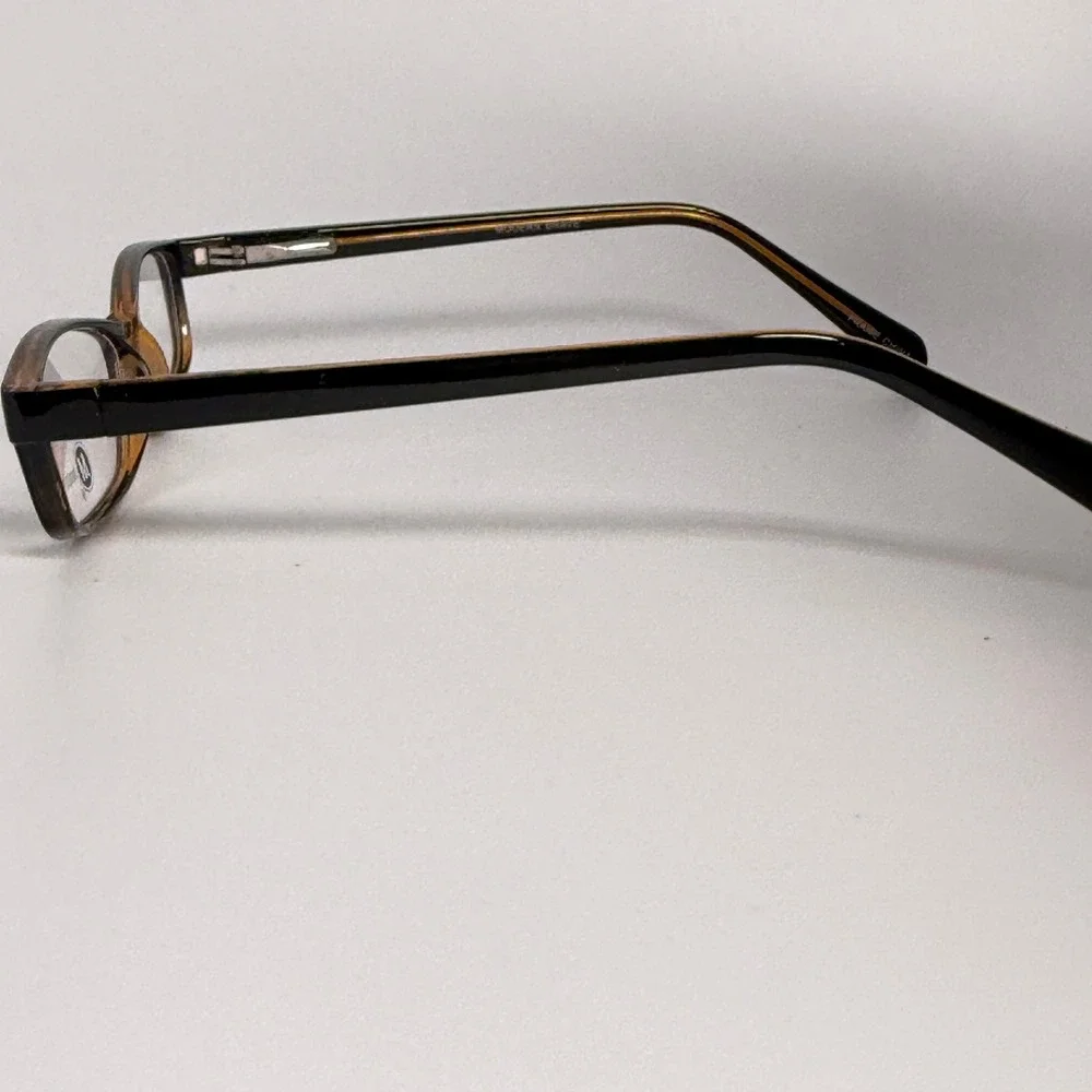 Modern Optical Brave Eyeglasses Frames Blue Tortoise Rectangular 50-15-135 22729